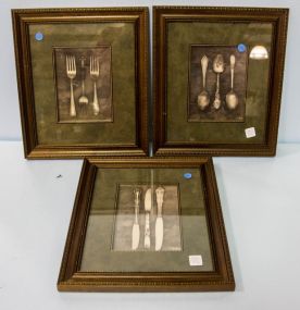 Three Prints of Flatware