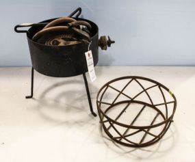 Gas Cooker and Iron Basket