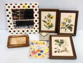 Three Small Needleworks and Other Frames
