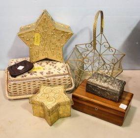 Several Boxes, Christmas Basket, and Coin Purse
