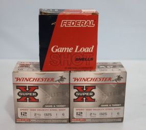 Three Boxes of 12 Gage Game and Target Shells