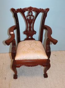 Reproduction Chippendale Style Childs Arm Chair