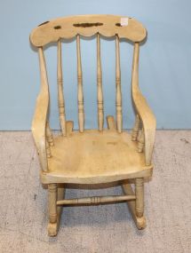 Vintage Painted Childs Rocker