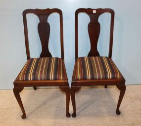 Set of Six Queen Ann Style Side Chairs