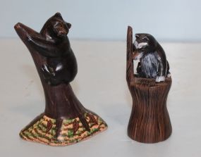 Two Carved Wooden Figures