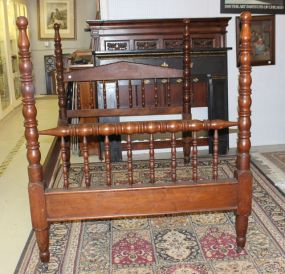 1860's Walnut Spool Bed