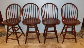 Set of Four Windsor Style Bar Stools