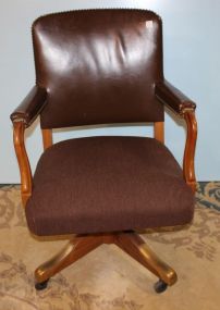 Leather Desk (Swivel) Chair
