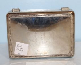 Silverplate Box with Initials
