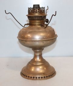 Vintage Plated Oil Lamp