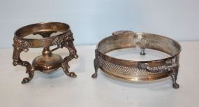 Silverplate Casserole Frame, Silverplate Base/ Burner