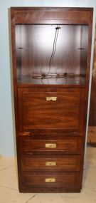 Contemporary Lighted Cabinet