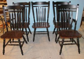 Set of Five Windsor Style Dining Chairs