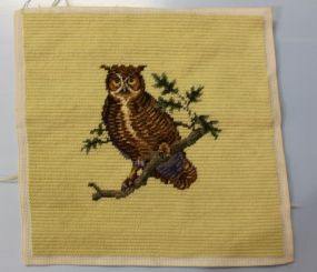 Needlepoint of Owl