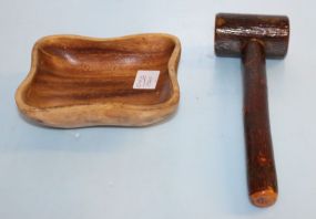 Wood Bowl and Gavel