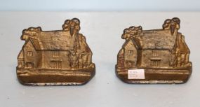Metal Painted Gold (Jersey) Vintage Bookends