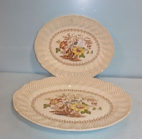 Two Royal Doulton China Platters