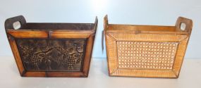 Two Decorative Magazine Racks