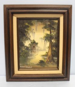 82 Sign Miriam Ragan Oil Painting of Swamp