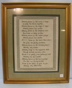 Framed Needlepoint 