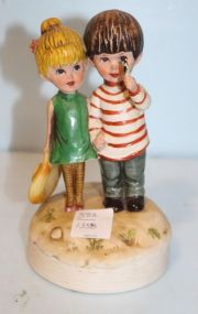 1974 Music Box Figurine of Moppets