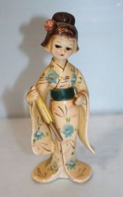 Porcelain Oriental Lady Figurine
