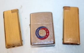 Zippo Apollo Lighter and Two Korean Lighters