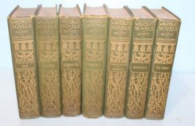 Group of Seven Books of Waverly Novels by Walter Scott C. 1893