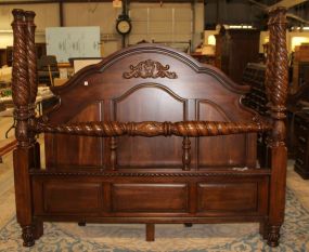 Carved King Size Bed