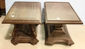 Two Plastic End Tables