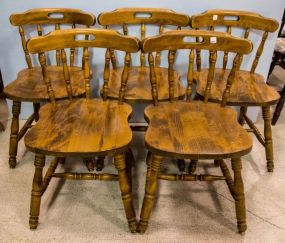 Five Spindle Back Chairs