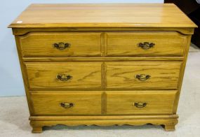 Oak Three Drawer Chest