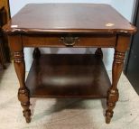 Mahogany One Drawer Table