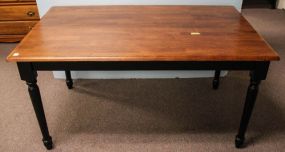 Rectangle Table with Black Legs