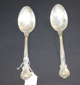 Two Gorham Sterling Serving Spoons 
