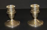 Pair Fisher Sterling Weighted Candlesticks