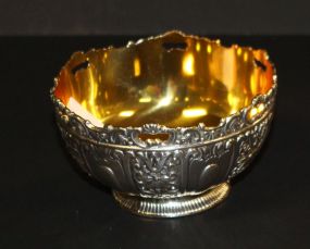 Leonard Silverpate Nut Bowl with Gold Interior