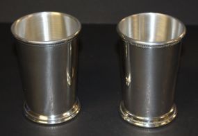 Two Salisbury Pewter, Mississippi Julep Cups