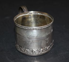 Sterling Dented Baby Cup
