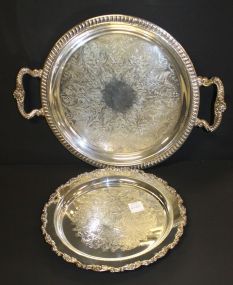 Wm. Rogers Silverplate Tray, Two Handle Silverplate Tray