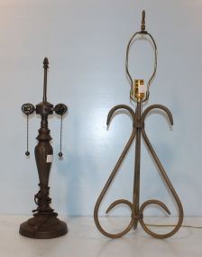 Two Metal Lamps