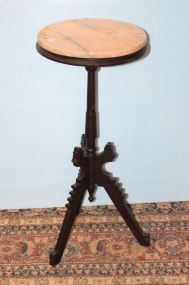 Round Victorian Marble Top Candle stand