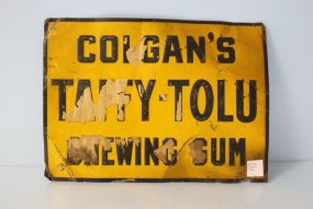 Old Tin Chewing Gum Sign