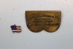 U.S. Flag Sterling Charm, New Orleans Loan Company Clip