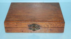 Vintage Flower Seed Box with Glass Knob Parts