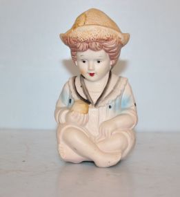 Vintage Porcelain Piano Baby