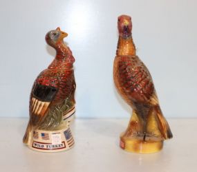 Two Wild Turkey Decanters
