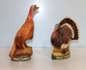 Two Wild Turkey Decanters