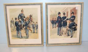 Pair of Framed Military Prints