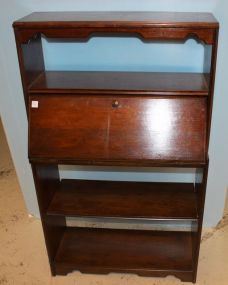 Small Contemporary Lane Bookcase with Fall Front Desk